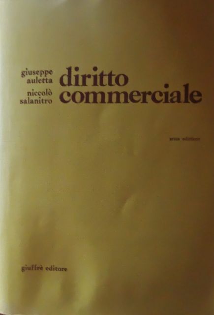 Copertina di Diritto commerciale