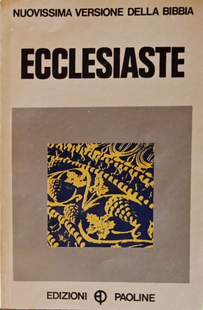 Copertina di Ecclesiaste