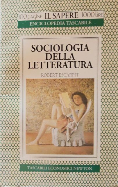 Copertina di Sociologia della letteratura