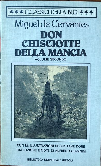 Copertina di Don Chisciotte della Mancia - Volume Secondo