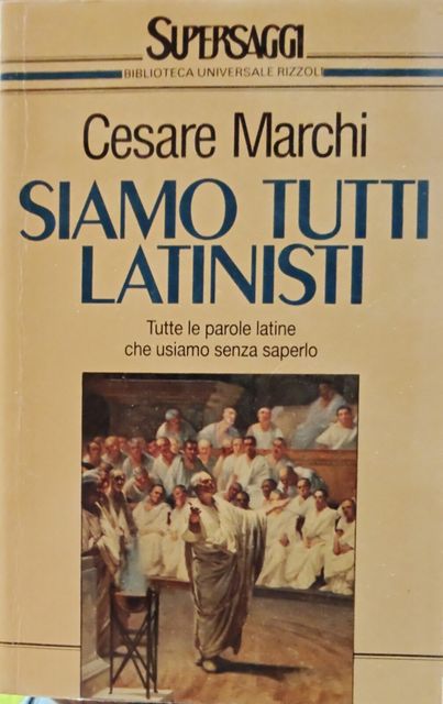 Copertina di Siamo tutti latinisti
