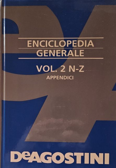 Copertina di Enciclopedia Generale Vol. 2 N-Z Appendici