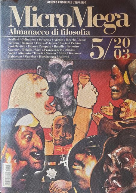 Copertina di MicroMega — Almanacco di filosofia 5/2003
